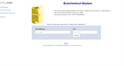 Desktop Screenshot of cylex-branchenbuch-bautzen.de