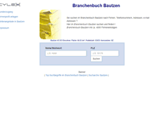 Tablet Screenshot of cylex-branchenbuch-bautzen.de